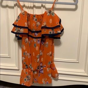 Butterfly flounce top